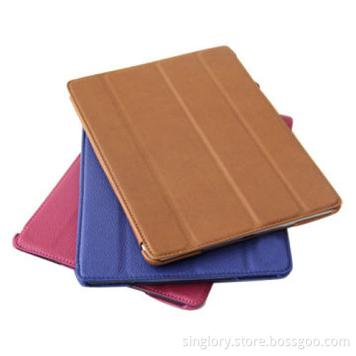 High-end leather case for iPad air with 4 folders